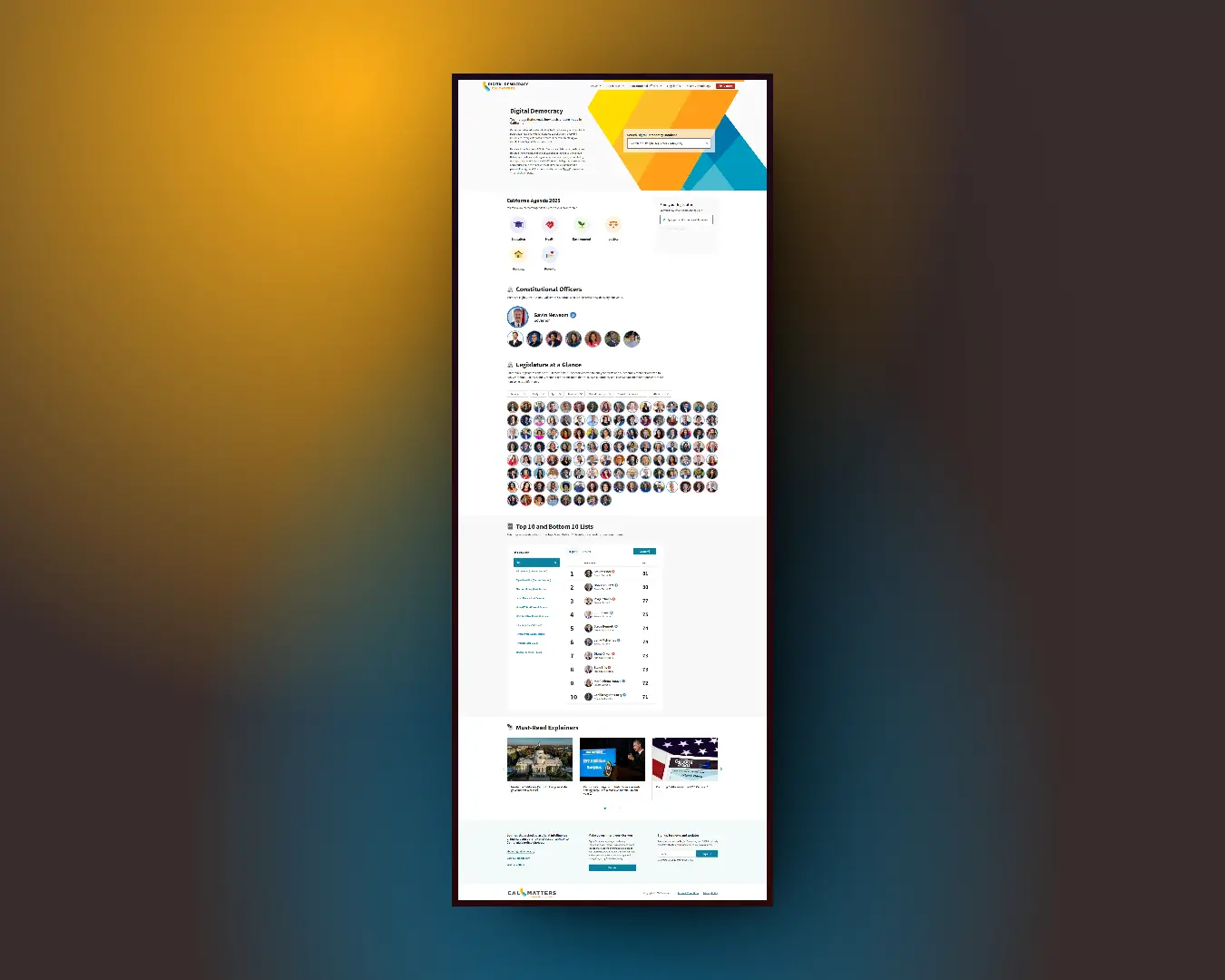 Screenshot cover for: Digital Democracy