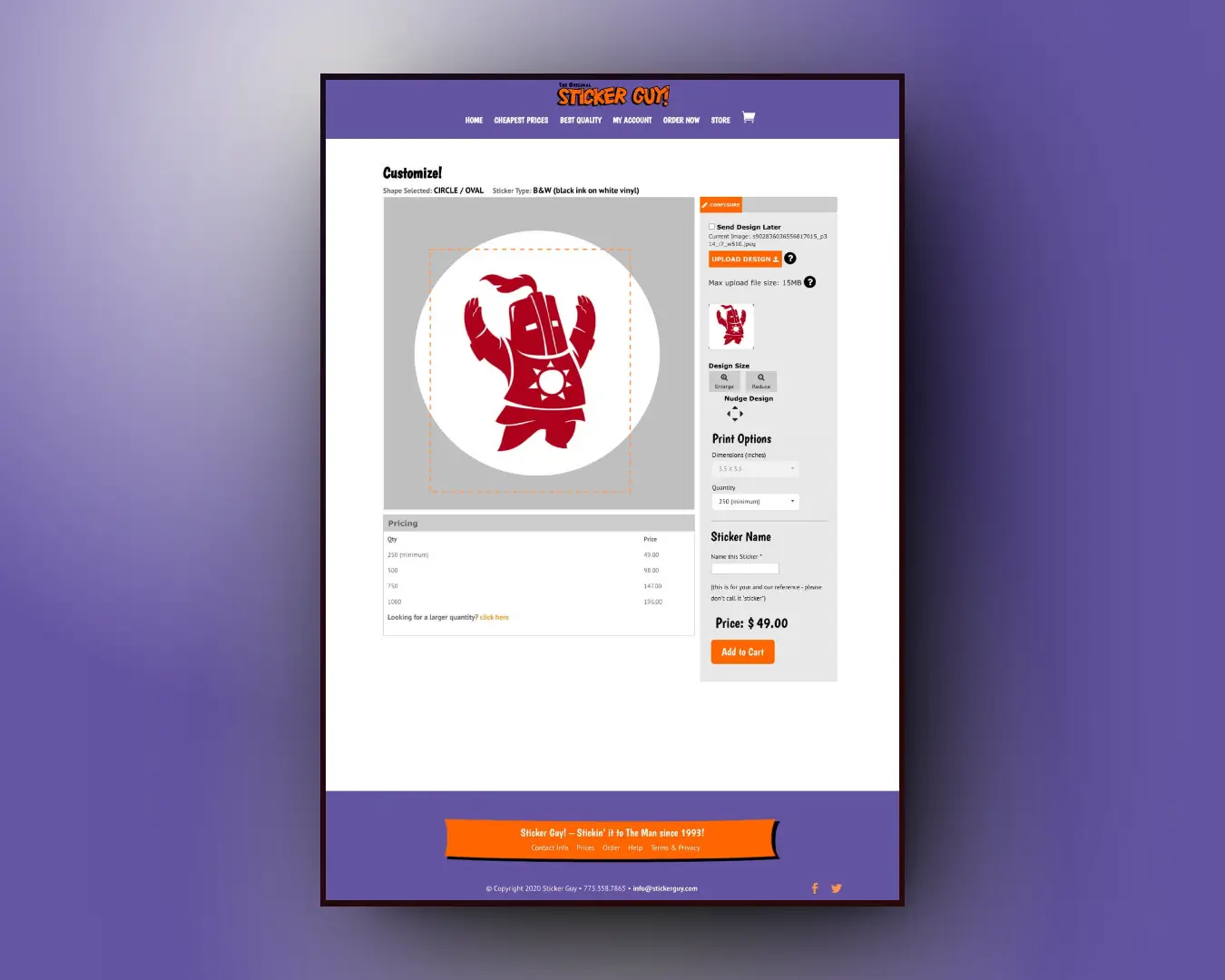 Screenshot cover for: StickerGuy!