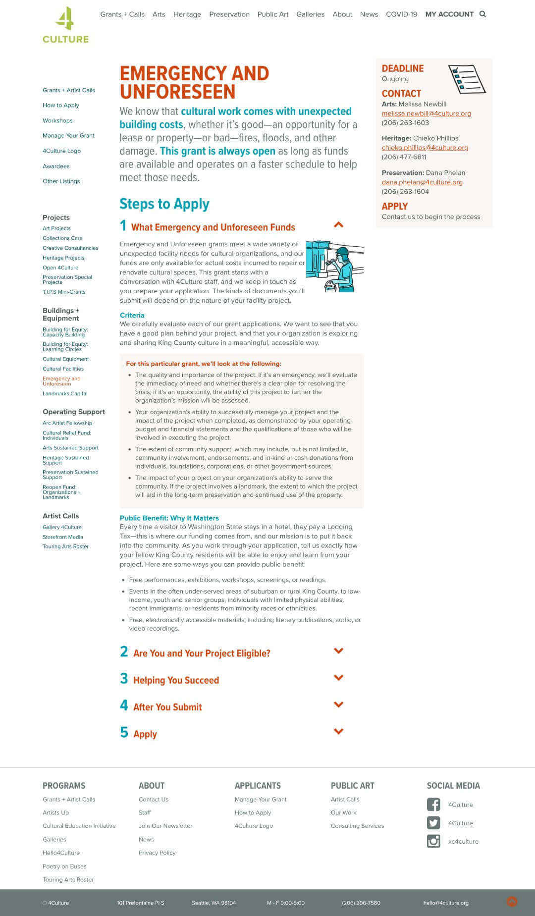 4Culture - Sample Apply Page